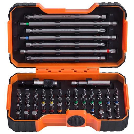 Bahco 59/S54BC Colour-Coded Bit Set, 54 Piece