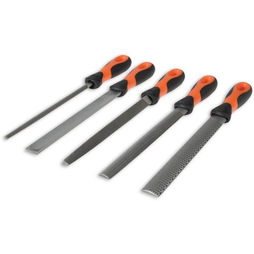 Bahco 5 Piece File & Rasp Set - 200mm