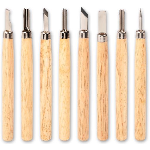 Axminster Workshop 8 Piece Detail Carving Tool Set