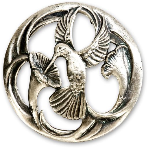 Pewter Lid - One Bird