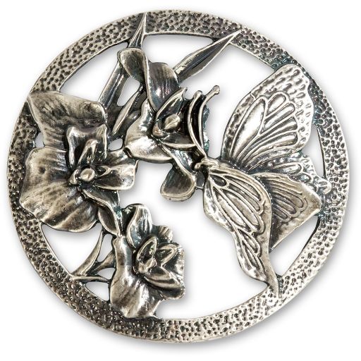 Pewter Lid - Butterfly