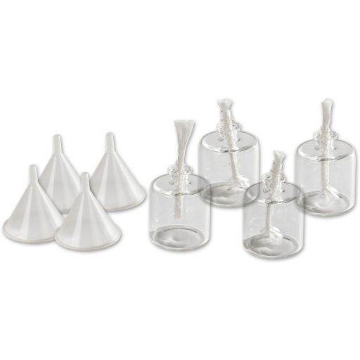 Glass Oil Lights (Set of 4)