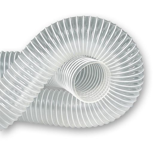 Axminster Workshop Clear Reinforced PVC Hose - 100mm x 5m