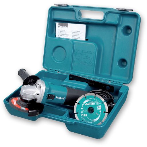 Makita GA4530KD Angle Grinder 115mm with Diamond Disc and Case