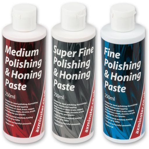 Axminster Workshop Pack of 3 Polishing & Honing Pastes