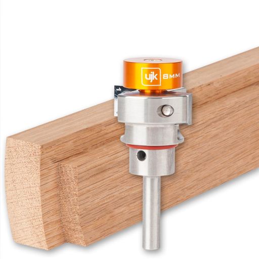 UJK Two Wing Rebate Cutter 12mm & Metric Collars