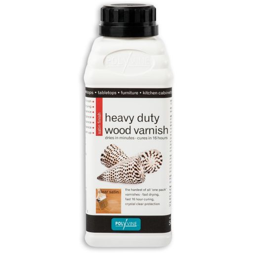 Polyvine Heavy Duty Interior Wood Varnish - Satin 500ml