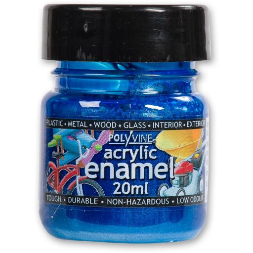 Polyvine Acrylic Enamel Paint - Baltic Blue 20ml